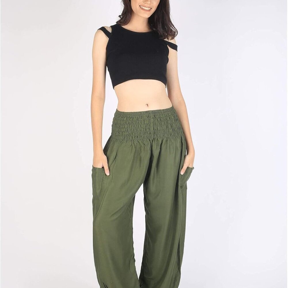 Harem Pants Yoga Trousers for Woman Bohemian Beach Pants - Picture 5 of 7